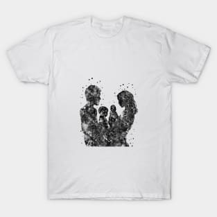 Mother father son and daughter, T-Shirt